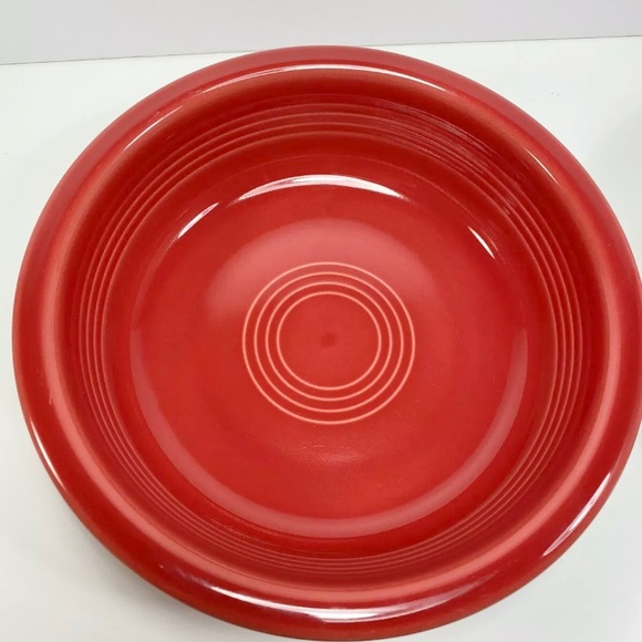 Fiestaware 4 Scarlet Red Cereal Soup Bowls - Picture 2 of 5